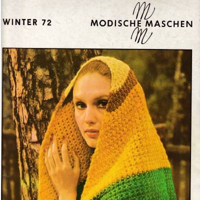Zeitschrift Modische Maschen 3/72  Winter 1972 DDR Vintage aus den 1970er Jahren 