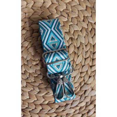 Taschengurt verstellbar petrol-türkis, Gurtband mit Karabiner in vielen verschiedenen Farben