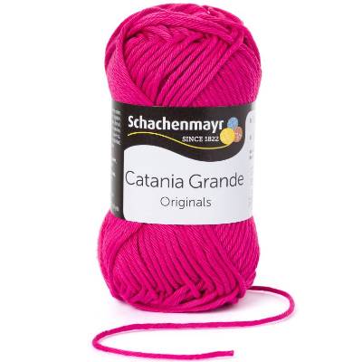65,00 € / 1 kg Schachenmayr ’Catania Grande’ Baumwolle Wolle Garn z.B. für Shirts Tops Amigurumis Farbe: cyclam / 3114