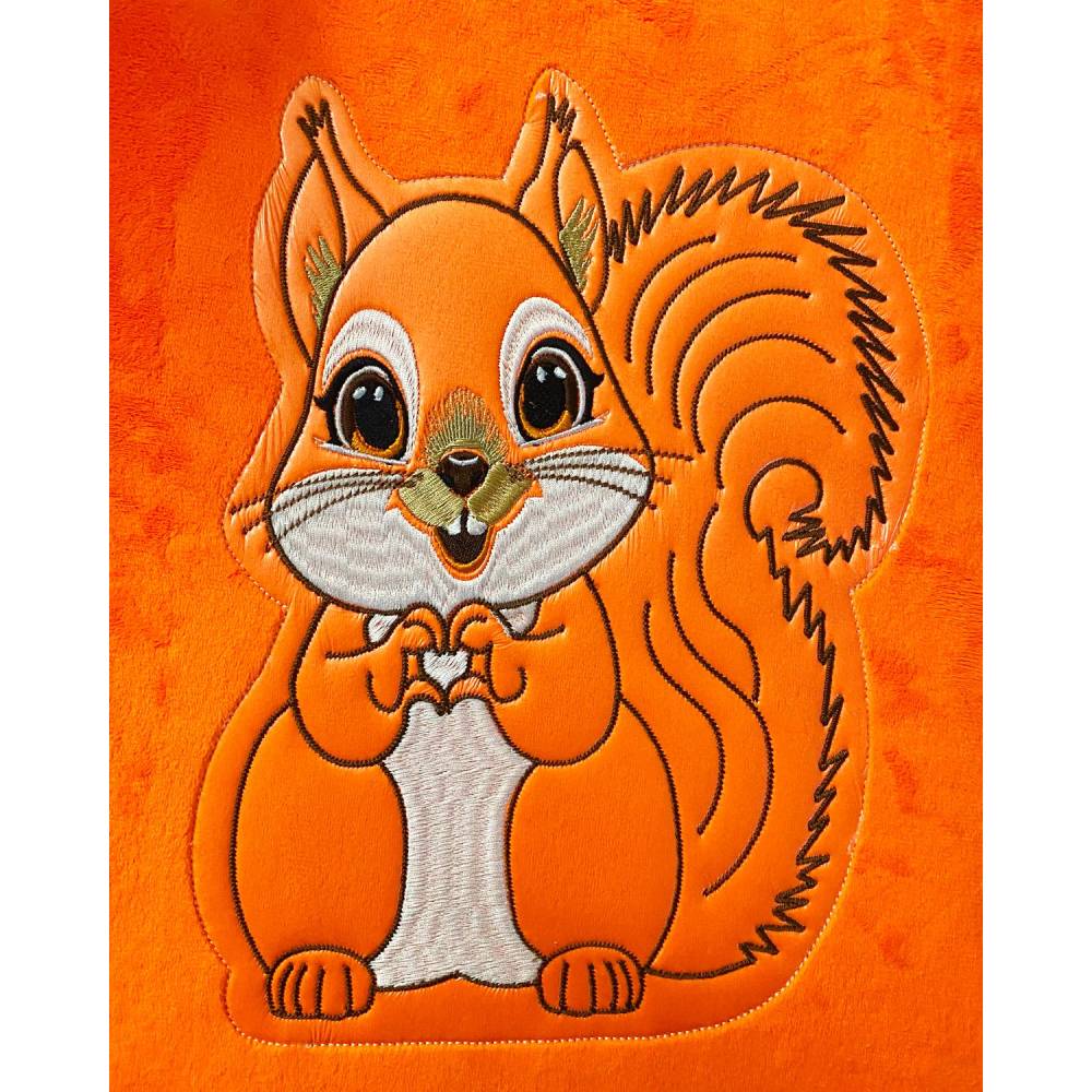Stickdatei ITH Eichhörnchen Fritzi für Rahmen 13 x 18 cm, Maschinenstickerei, ITH Stickmuster mit Tiermotiv Bild 3
