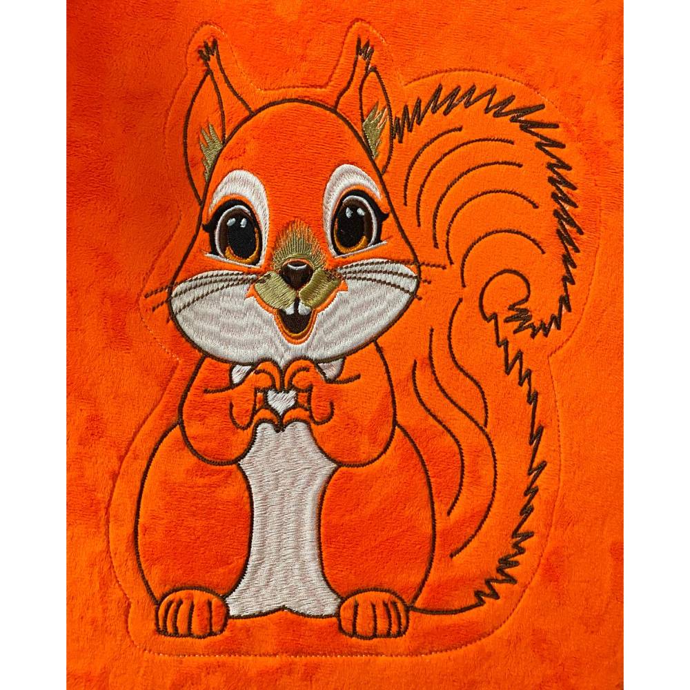 Stickdatei ITH Eichhörnchen Fritzi für Rahmen 13 x 18 cm, Maschinenstickerei, ITH Stickmuster mit Tiermotiv Bild 4