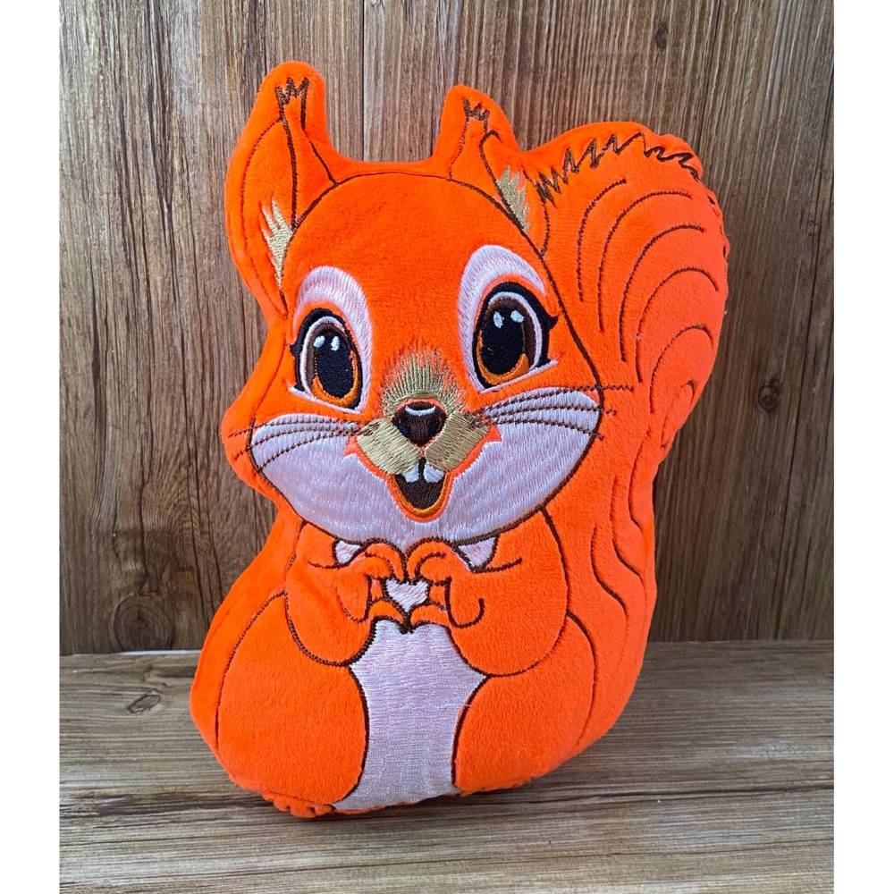 Stickdatei ITH Eichhörnchen Fritzi für Rahmen 13 x 18 cm, Maschinenstickerei, ITH Stickmuster mit Tiermotiv Bild 5