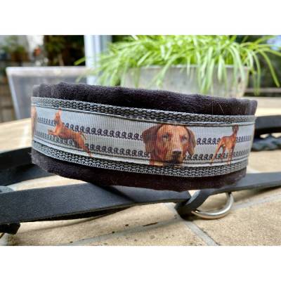 Halsband RHODESIAN RIDGEBACK mit Zugstopp, Hund, Hundehalsband, Martingale in 2 Farben