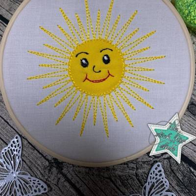 *  Frühlingsdeko * - wunderschöne Sonne, Applikation - in 6 Größen