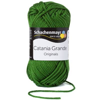 65,00 € / 1 kg Schachenmayr ’Catania Grande’ Baumwolle Wolle Garn z.B. für Shirts Tops Amigurumis Farbe: oliv / 3392