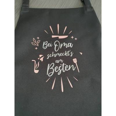 Kochschürze Grillschürze "Bei Oma schmeckt´s am Besten" Tolles Geburtstagsgeschenk für Oma
