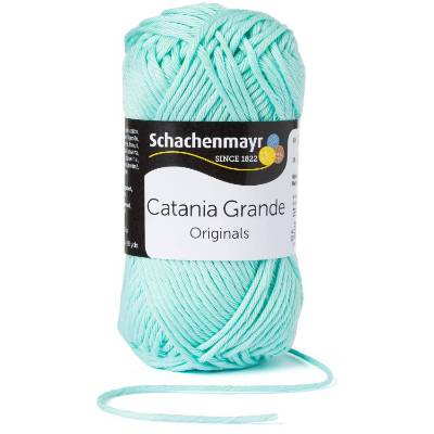 65,00 € / 1 kg Schachenmayr ’Catania Grande’ Baumwolle Wolle Garn z.B. für Shirts Tops Amigurumis Farbe: mint / 3385