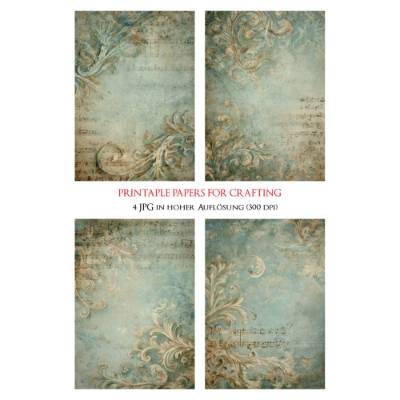 4 Antike Hintergrund Grafiken zum Download - 4 JPG Dateien, 300 dpi - 600007