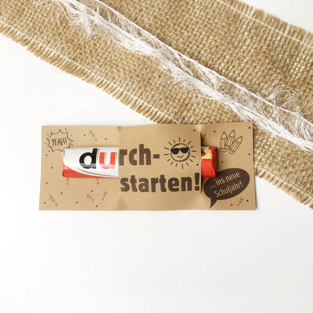 Druckvorlage Willkommensgeschenk Schulbeginn, Schulstart, Geschenkidee von Lehrer, für Schüler, durchstarten ins neue Sc Bild 3