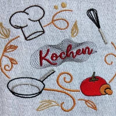 Stickdatei Kochen 14x14/15x15