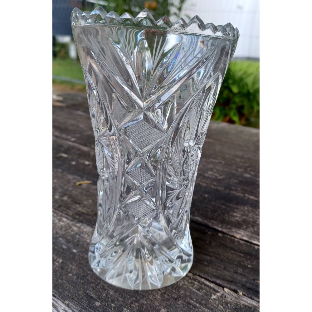 Vintage Kristall Vase 50er Jahre – Stilvolle Dekoration für dein Zuhause