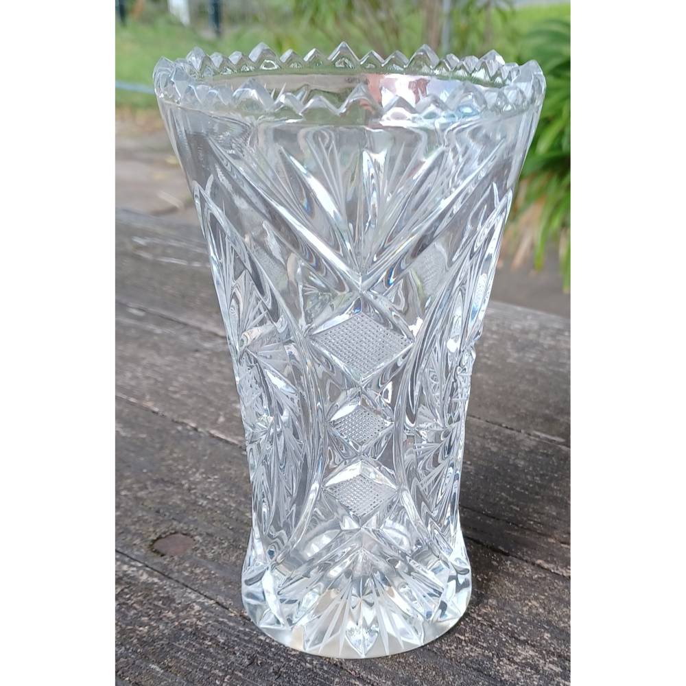 Vintage Kristall Vase 50er Jahre – Stilvolle Dekoration für dein Zuhause