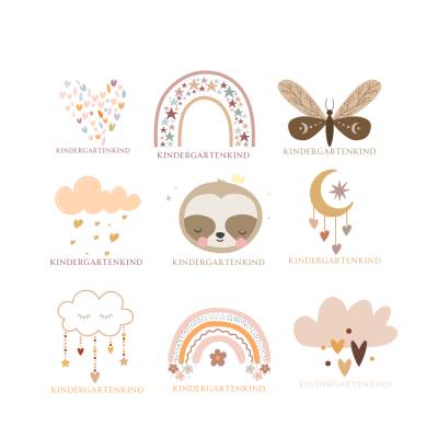 Kindergarten Boho Bundle Bundle PNG SVG Datei - Download Plotterdatei - Plotter File - Kindergarten Vorschule Schule