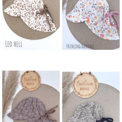 Sonnenhut aus Musselin für Babys & Kids 