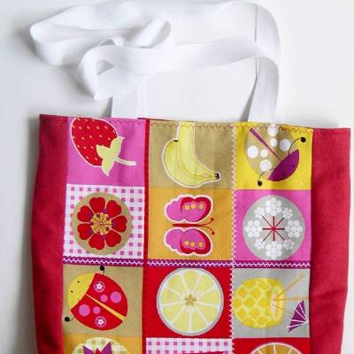 Einkaufstasche Umhängetasche, Canvas-Tasche bunt, Einkaufsbeutel Obst, Stoffbeutel,Urlaubs-Shopper, Schultertasche