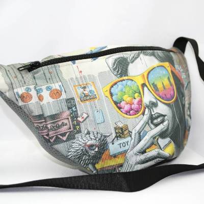 Bum Bag • Bauchtasche & Gürteltasche – wasserabweisend • Urban Art Unikat