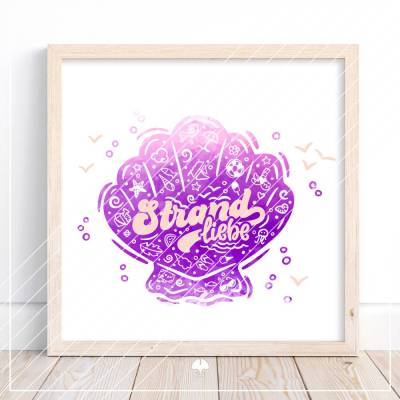 Doodle Silhouetten "Muschel" - Plotterdatei || SVG
