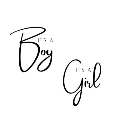 It's A Girl / It's A Boy Bundle PNG SVG Datei - Download Plotterdatei - Plotter File - Its a Boy Its a Girl - Family 