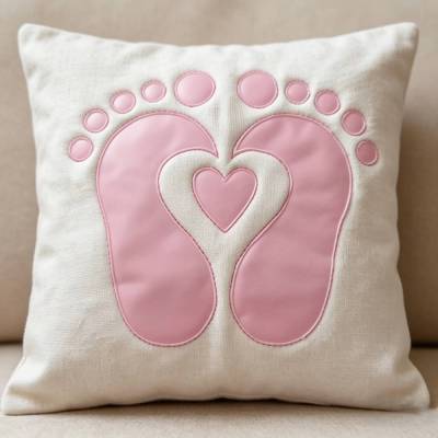 Stickdatei Babyfüsse 2 - Negativ Applikation Set 2548 – 5 Größen, Applikation