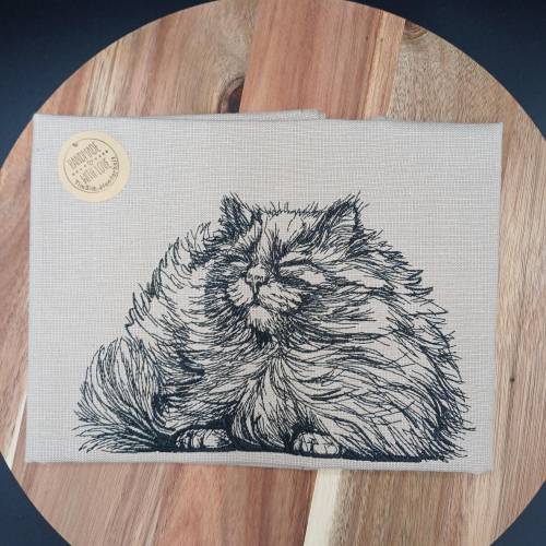 Küchenhandtuch Geschirrtuch Katze