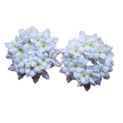 Vintage weiße Blütenkränze für Kerzen – Tischdekoration – 90er Jahre – 2er Set