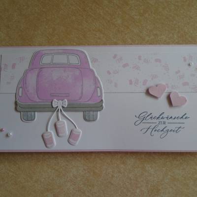 Geldgeschenk Hochzeit Gutscheinverpackung Verpackung Geschenkidee Hochzeitsverpackung Geld Stampin up Gutschein