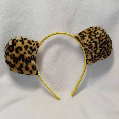 Haarreif, Verkleidung, Gepard, Leopard, Verkleidung, Kostüm, Fasching, Karneval, Kopfschmuck