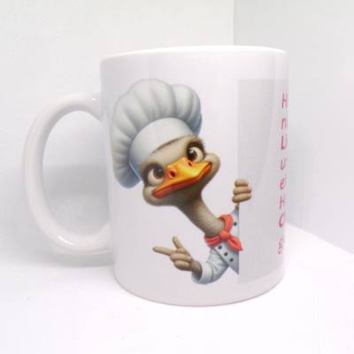 Lustige Hobbykoch Tasse mit Spruch – Geschenk für Koch & Köchin – Beidseitig bedruckte Keramiktasse handmade