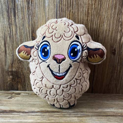 Stickdatei ITH Schaf Ulla für Rahmen 20x30 cm, Maschinenstickerei, ITH Stickmuster mit Tiermotiv