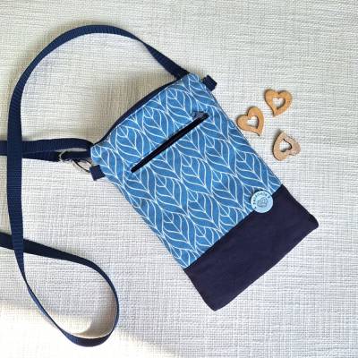 Handytasche zum Umhängen Schultertasche Crossbodytasche blau