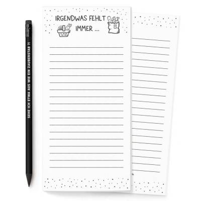 Einkaufsblock-Set 