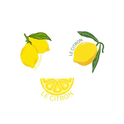 Lemons Zitronen Bundle PNG SVG Datei - Download Plotterdatei - svg png Datei - Fruit Frucht Summer Sommer - Plotter File