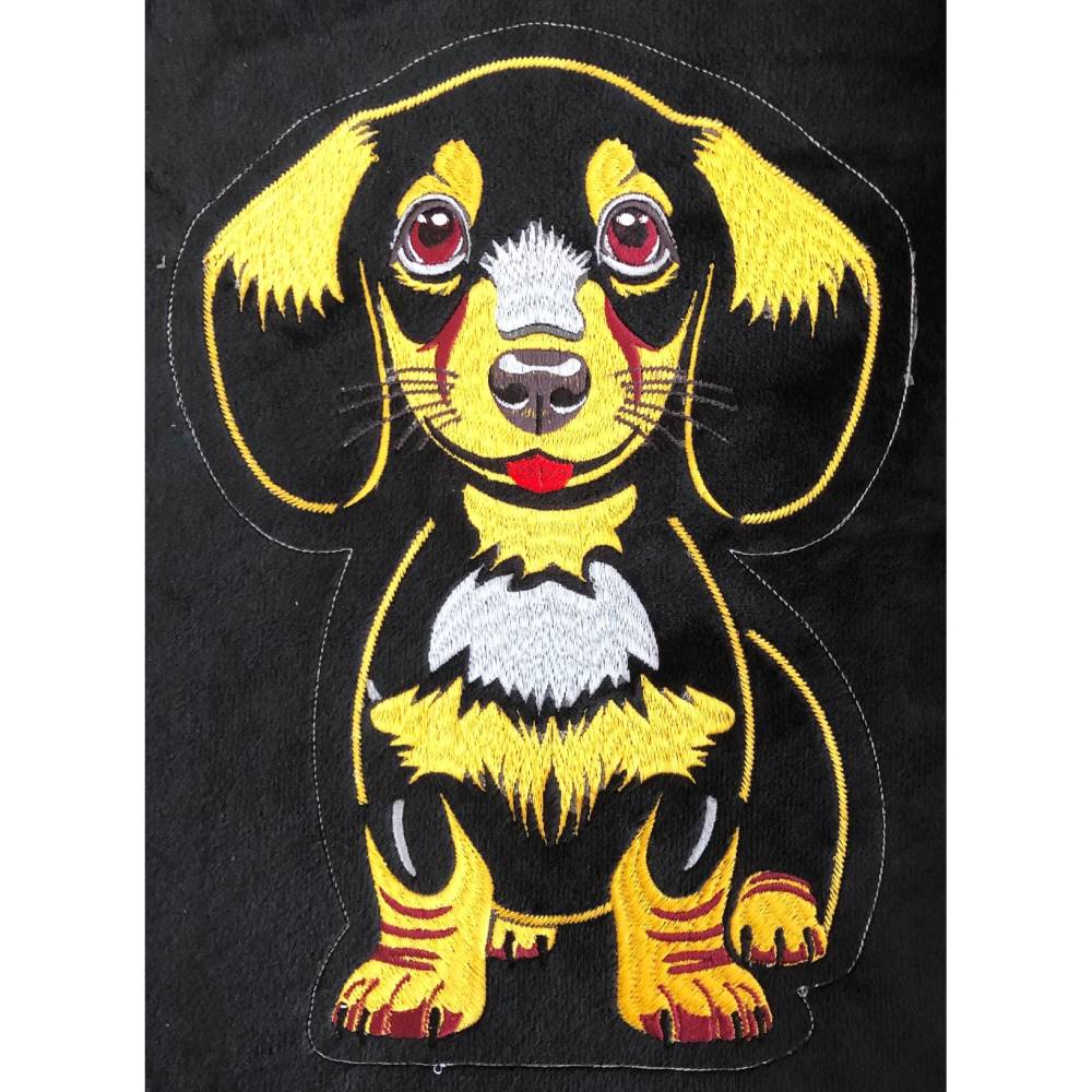 Stickdatei ITH Dackel Waldi für Rahmen 20x30 cm, Maschinenstickerei, ITH Stickmuster mit Tiermotiv Bild 4