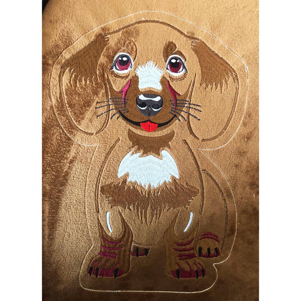 Stickdatei ITH Dackel Waldi für Rahmen 20x30 cm, Maschinenstickerei, ITH Stickmuster mit Tiermotiv Bild 5