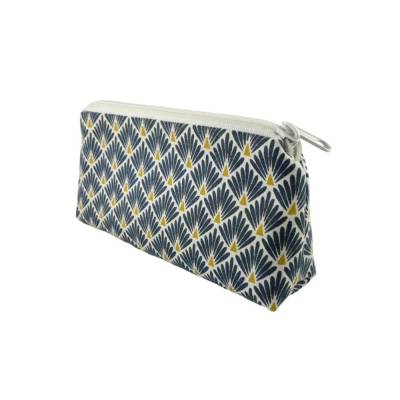 Kosmetiktasche Schminktäschchen Japan Fächer Blau