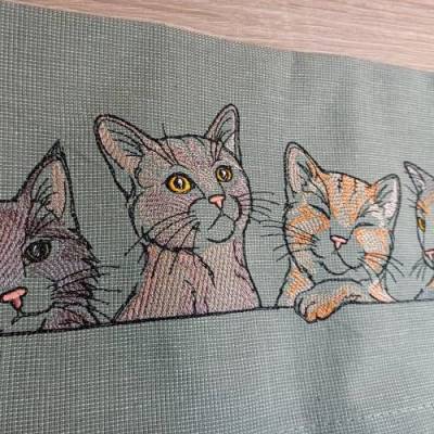Küchenhandtuch Geschirrtuch Katze