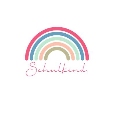 Schulkind Regenbogen PNG SVG Datei - Download Plotterdatei - Plotter File - Geschenkidee Gift - Kindergarten Vorschule 