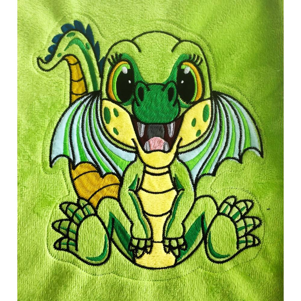 Stickdatei ITH Drache Flipp für Rahmen 20 x 30 cm, Maschinenstickerei, ITH Stickmuster mit Tiermotiv Bild 8