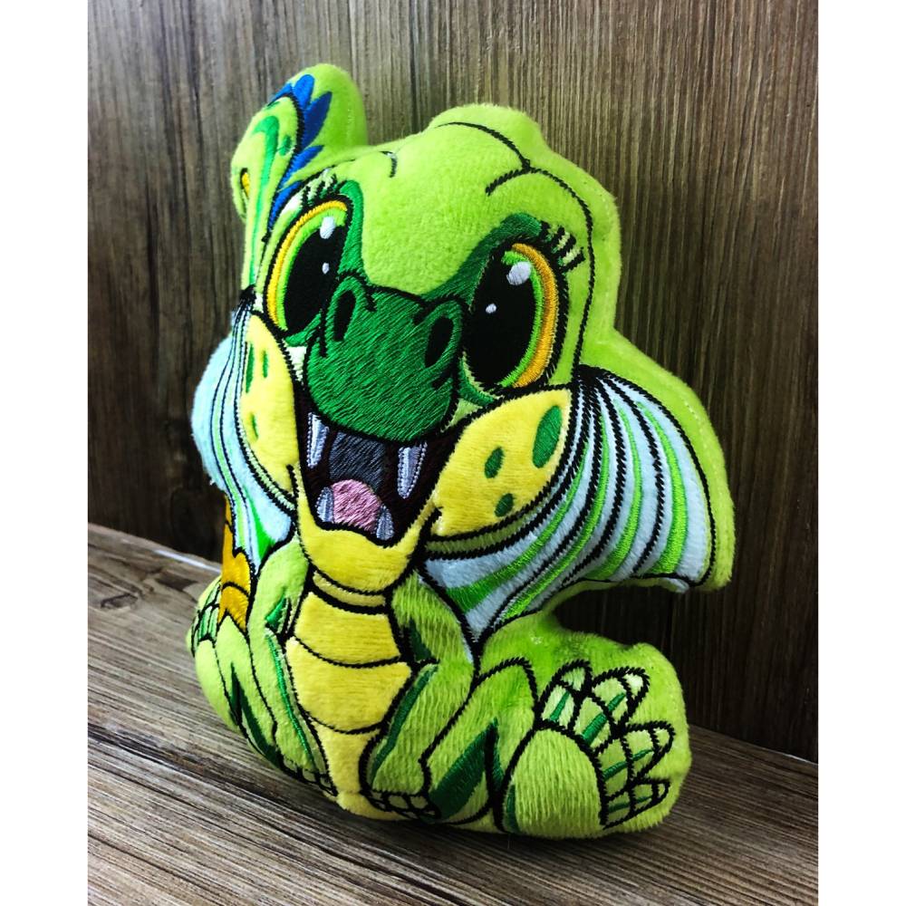Stickdatei ITH Drache Flipp für Rahmen 20 x 30 cm, Maschinenstickerei, ITH Stickmuster mit Tiermotiv Bild 9