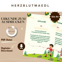 Fußball Urkunde als Mitgebsel für den Kindergeburtstag | Geschenktüte für Kinder | Fußballturnier