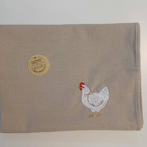 Küchenhandtuch, Geschirrtuch Huhn