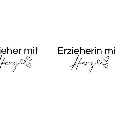 Erzieherin / Erzieher mit Herz Bundle PNG SVG Datei - Download Plotterdatei - svg png Datei - Kindergarten Schule