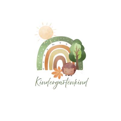 Kindergartenkind Regenbogen PNG SVG Datei - Download Plotterdatei - Plotter File - Kindergarten Vorschule Schule Kita