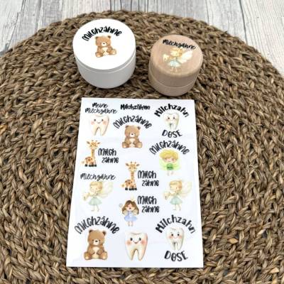 Rub-On I Rubon, ZAHNDOSE, A6, bunt/farbig, randlos, Rubon, Rub ONs, z.B. f. Raysin / Keraflott, Milchzahndose, etc.