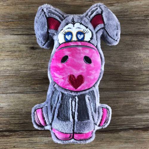 Stickdatei ITH Esel SAM für Rahmen 16×26 cm, Maschinenstickerei, ITH Stickmuster mit Tiermotiv