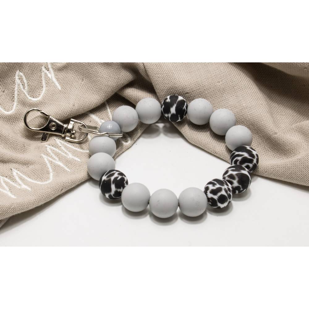 Schlüsselarmband Schlüsselanhänger Armband Schlüssel Armband Geschenk Frau Farbwahl Anhänger Bild 1