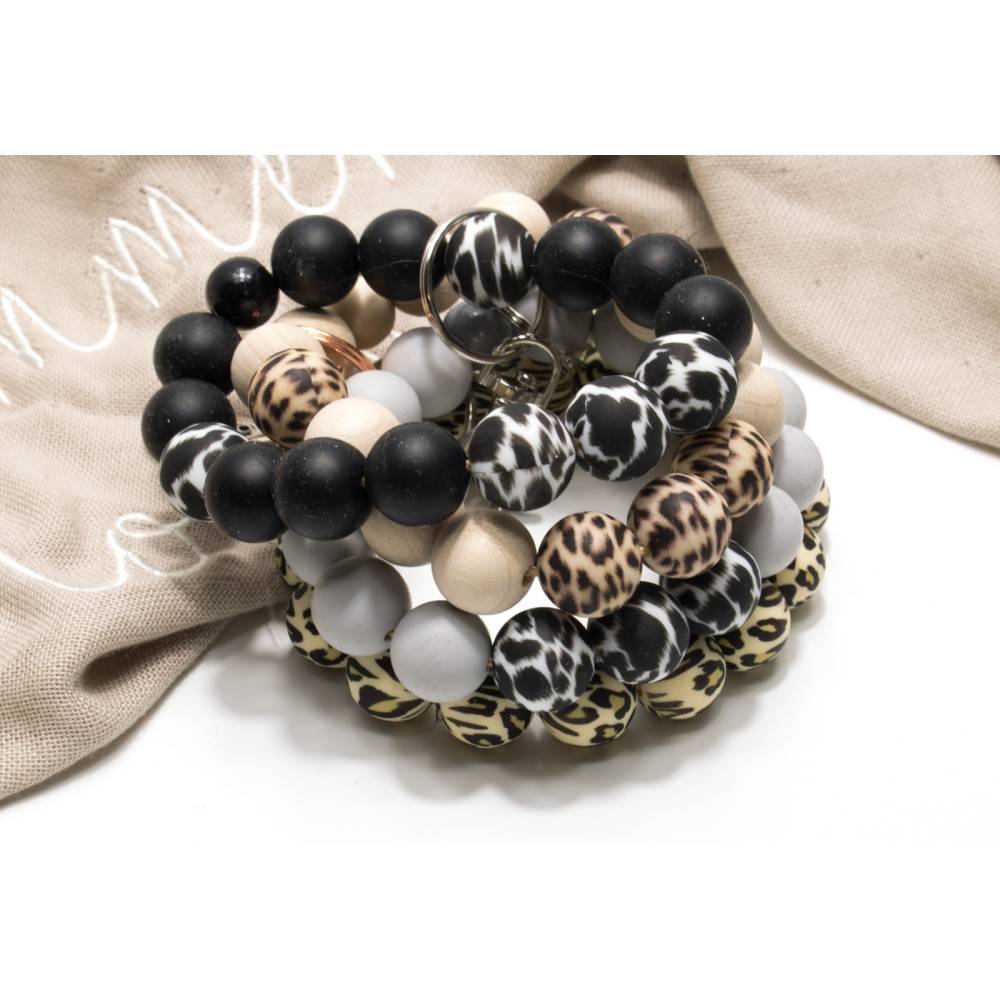 Schlüsselarmband Schlüsselanhänger Armband Schlüssel Armband Geschenk Frau Farbwahl Anhänger Bild 3