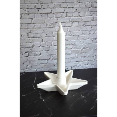 Kerzenhalter Stern, Gips