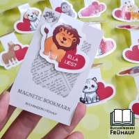 Personalisierbare Magnetische Lesezeichen Tierbabys – Niedliche Magnetic Bookmarks als Geschenk zur Einschulung