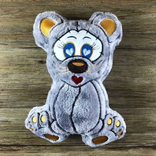 Stickdatei ITH Maus SPEEDY für Rahmen 16×26 cm, Maschinenstickerei, ITH Stickmuster mit Tiermotiv